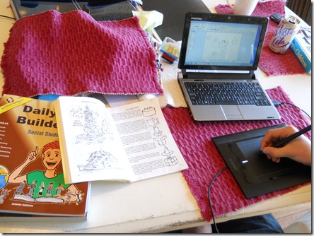 Nate takes a turn at Drawing Textbook.