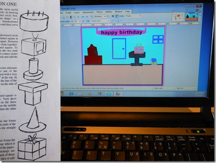 He is a bit more exact with his drawings. . .