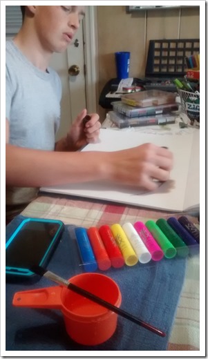 Kwik Stix, KidsCrafts, and TemperaPaint